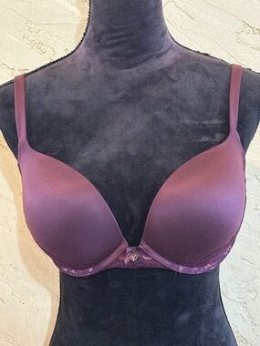 Victoria’s Secret Body by Victoria Plum Push-Up  Lace Bra size 34DD (E)